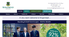 Desktop Screenshot of kingsmeadschool.com
